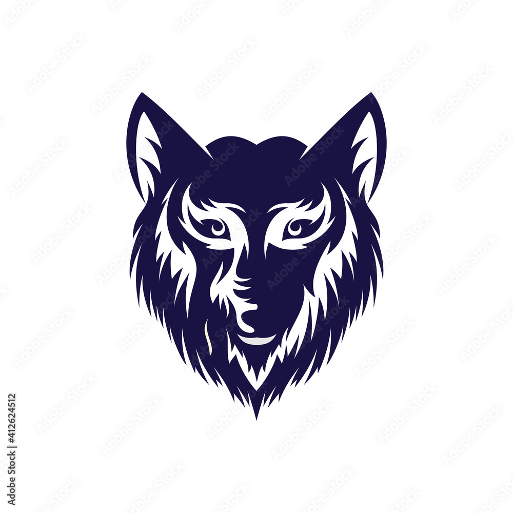 wolf head illustration Logo Design wolf head illustration Logo Design