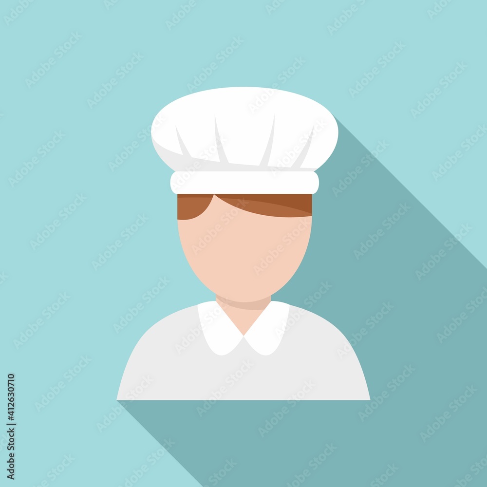 Confectioner woman icon. Flat illustration of confectioner woman vector icon for web design Confectioner woman icon. Flat illustration of confectioner woman vector icon for web design