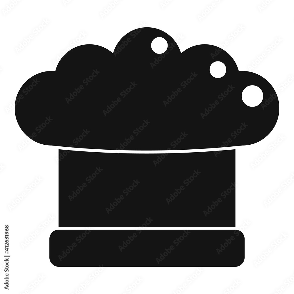 Cook hat icon. Simple illustration of cook hat vector icon for web design isolated on white background Cook hat icon. Simple illustration of cook hat vector icon for web design isolated on white background