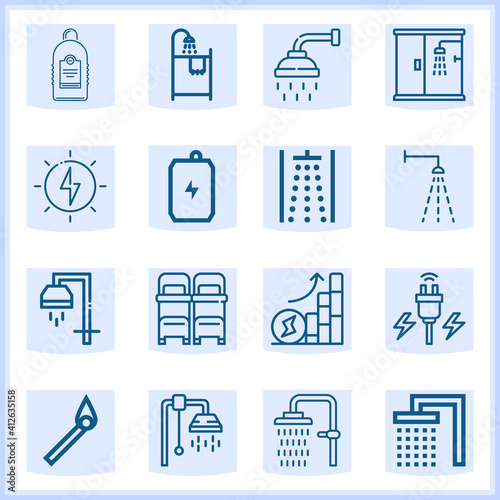 Radiant  related simple set. 16  lineal
