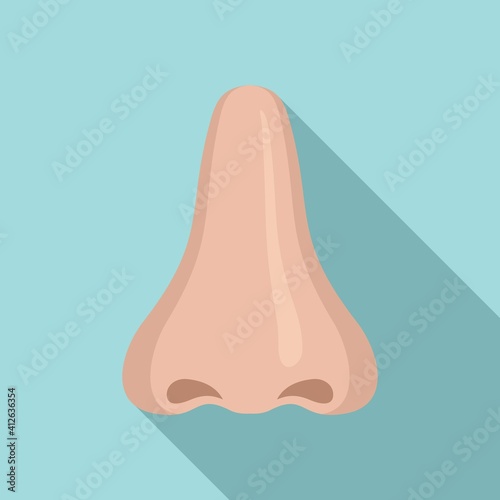 Sommelier nose icon. Flat illustration of sommelier nose vector icon for web design
