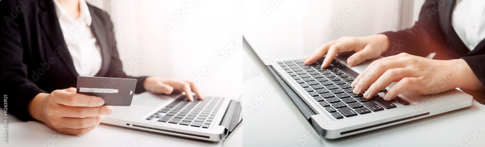 businesswoman hand using smart phone,mobile p payments online shopping,omni channel,digital tablet docking keyboard computer at office in sun light businesswoman hand using smart phone,mobile p payments online shopping,omni channel,digital tablet docking keyboard computer at office in sun light