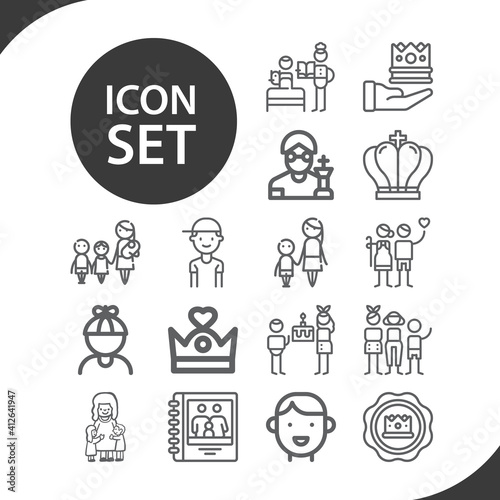 Simple set of anarchy related lineal icons.