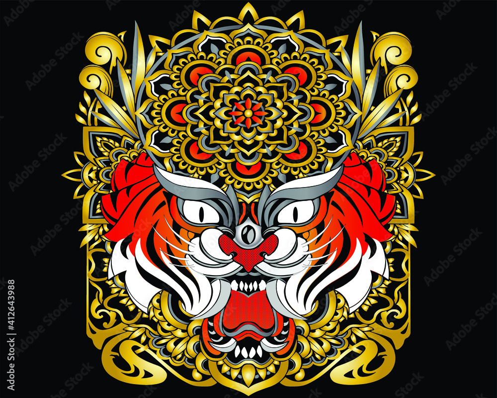 tiger head design