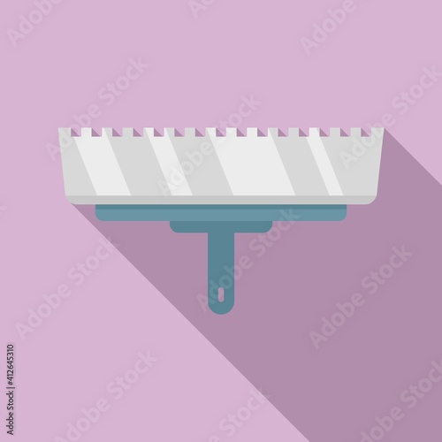 Putty knife dirty icon. Flat illustration of putty knife dirty vector icon for web design