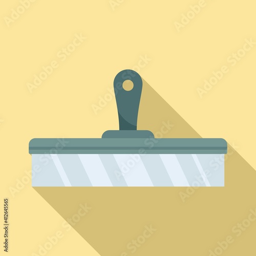 Putty knife spackle icon. Flat illustration of putty knife spackle vector icon for web design