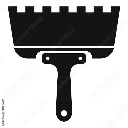 Putty knife icon. Simple illustration of putty knife vector icon for web design isolated on white background