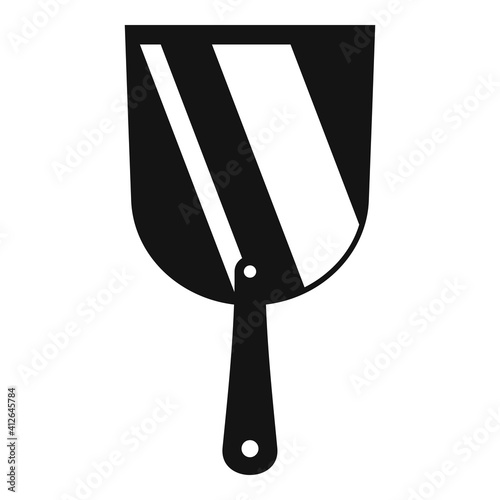 Putty knife spatula icon. Simple illustration of putty knife spatula vector icon for web design isolated on white background