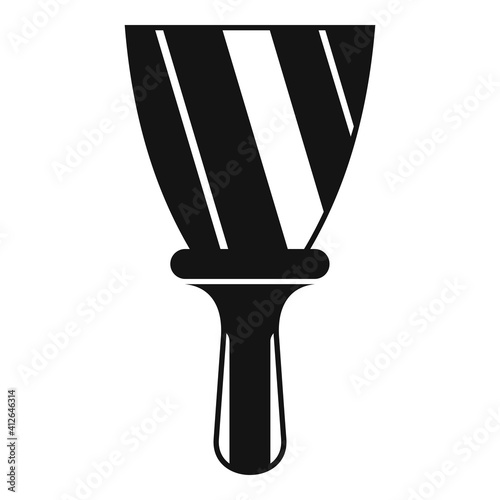 Putty knife house icon. Simple illustration of putty knife house vector icon for web design isolated on white background