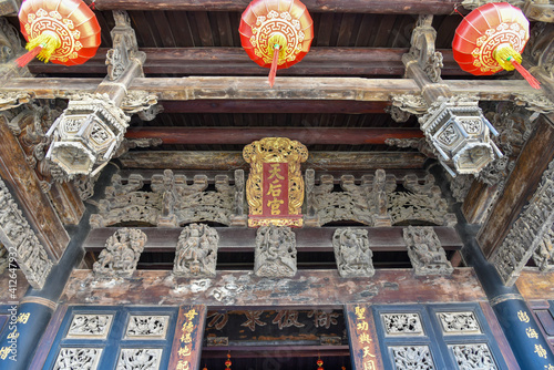 Mazu Tienho temple in Penghu Island, Taiwan. The temple claims to be the oldest in Taiwan, possibly dating to the early Ming in the 15th century.