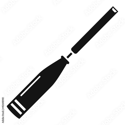 Chisel carpenter icon. Simple illustration of chisel carpenter vector icon for web design isolated on white background