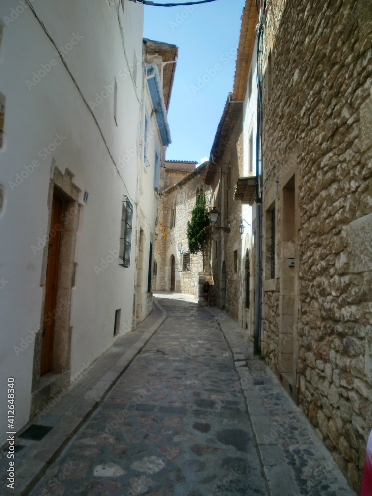 Visita a la precioso  pueblo costero de Sitges,Barcelona,Cataluña,España.