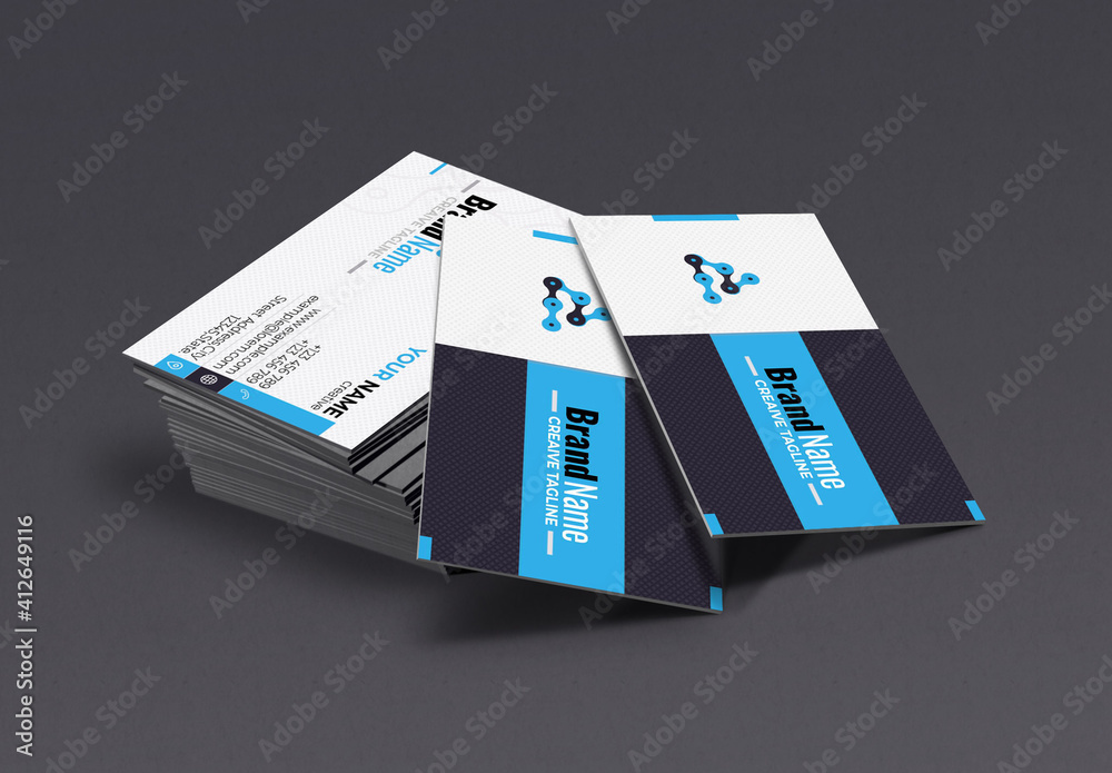 Business Card Stock Template Adobe Stock