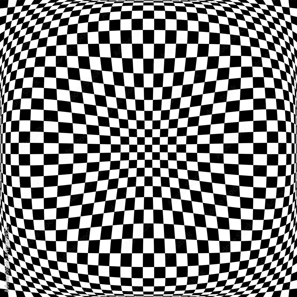 Abstract checkered pattern with 3D illusion effect. Abstract checkered pattern with 3D illusion effect.