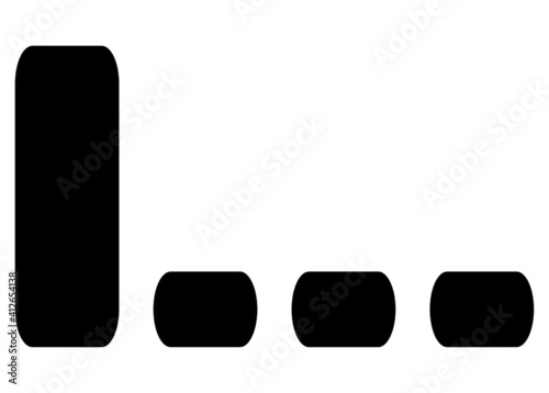 low signal Level vector  icon for apps and website