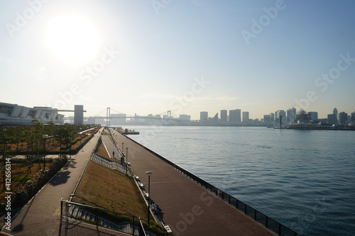 Toyosu Wharf Gururi Park Tokyo Japan Stock Photo Stock Images Stock Pictures