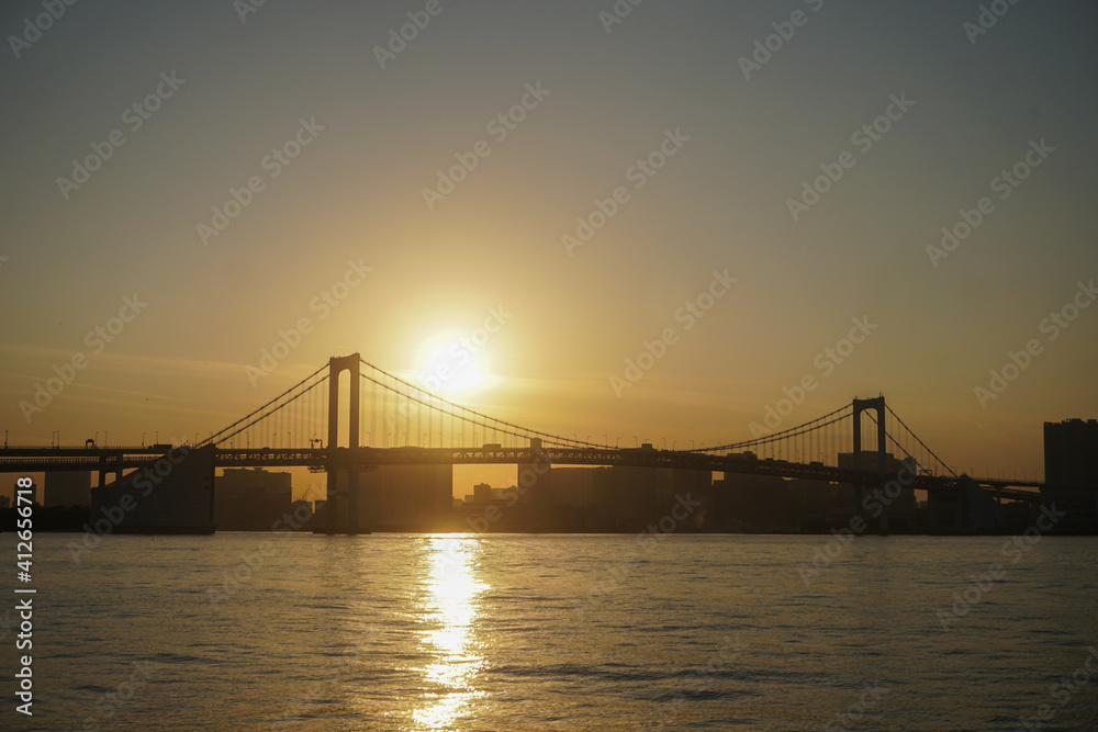 Rainbow Bridge Tokyo Japan Sunset Stock Photo Stock Images Stock Pictures Rainbow Bridge Tokyo Japan Sunset Stock Photo Stock Images Stock Pictures