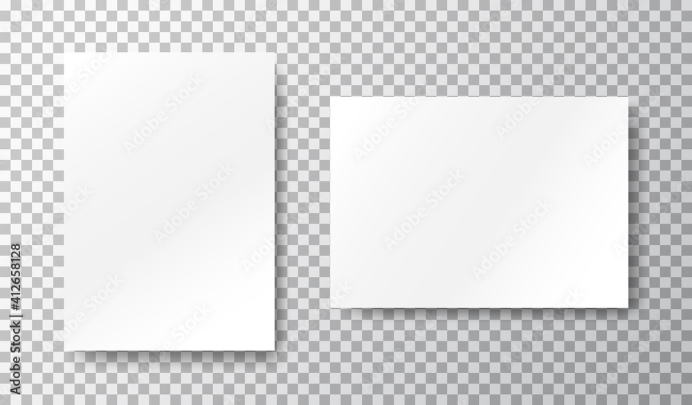 Blank mockup set on transparent background. White sheets of paper. Realistic brochure A4. Notebook with place for text. Closed vertical book, letter page. Empty page. Vector illustration Blank mockup set on transparent background. White sheets of paper. Realistic brochure A4. Notebook with place for text. Closed vertical book, letter page. Empty page. Vector illustration