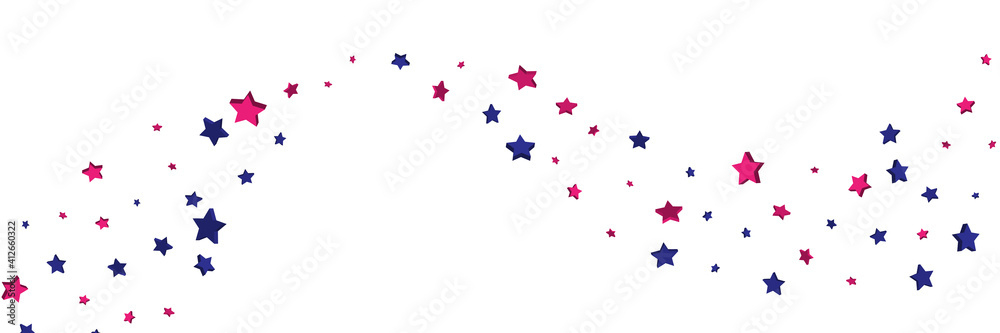 Shooting stars confetti 3D. Multi-colored stars. Festive background. Abstract pattern on a white background. Design element. Vector illustration, EPS 10. Shooting stars confetti 3D. Multi-colored stars. Festive background. Abstract pattern on a white background. Design element. Vector illustration, EPS 10.