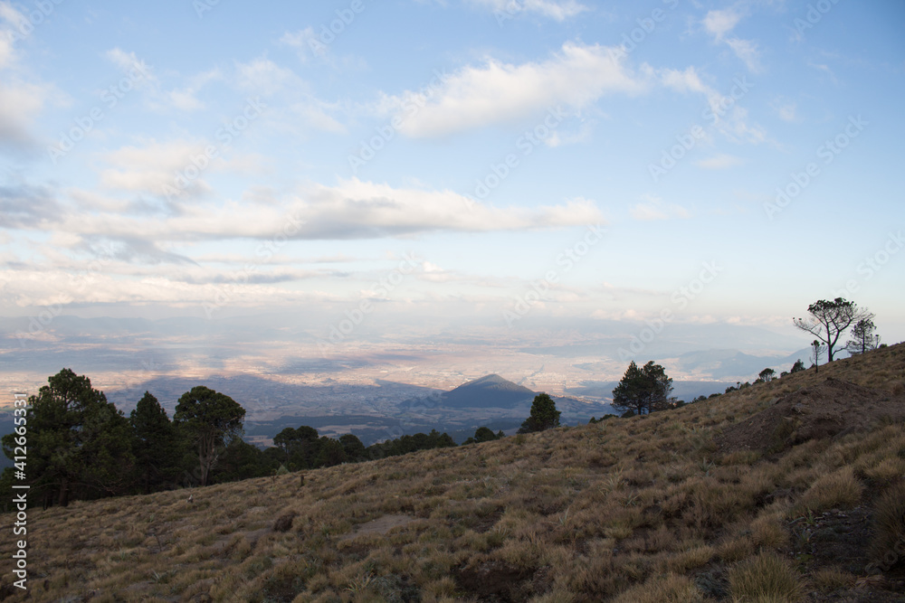 Fototapeta premium landscape mountains and trees
