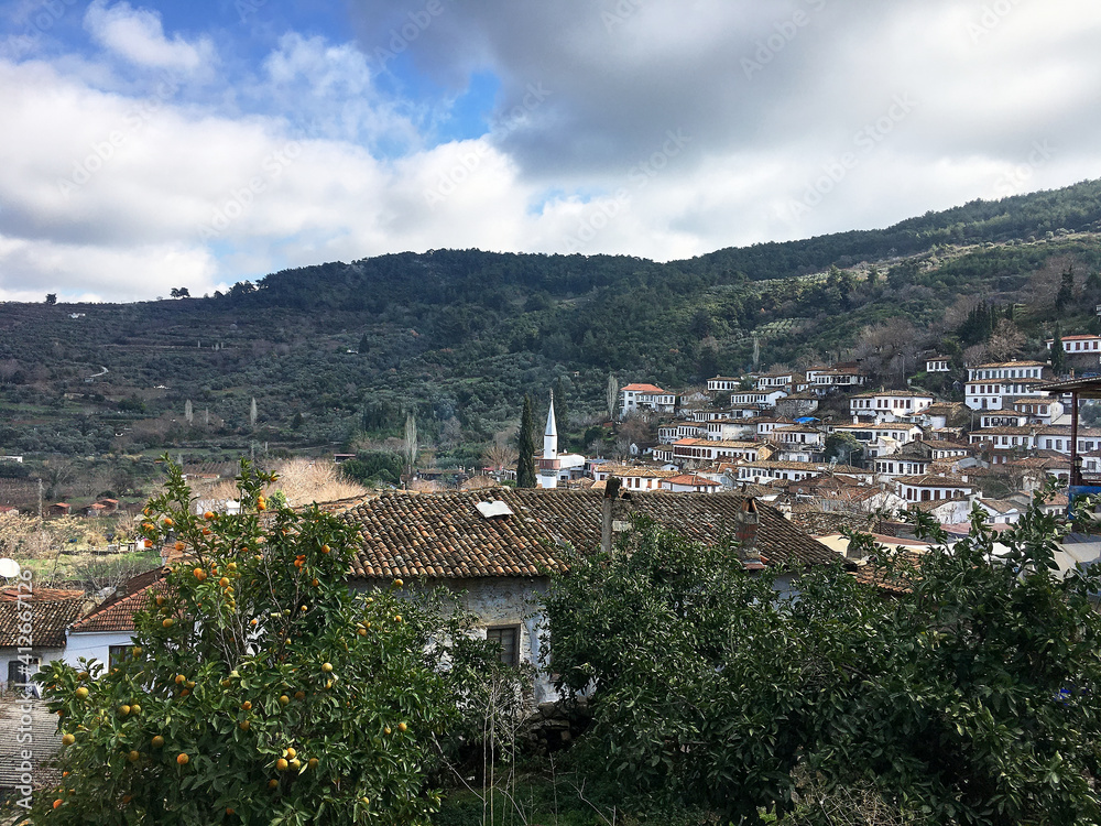 Beautiful view from Sirince village in Izmir, Turkey