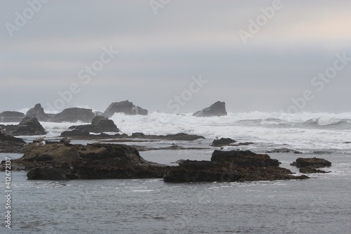 Mavericks Waves Half moon Bay Foggy Day