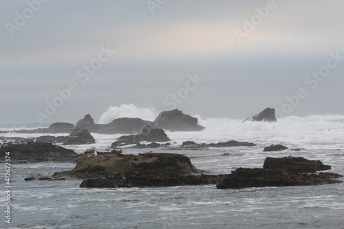 Mavericks Waves Half moon Bay Foggy Day