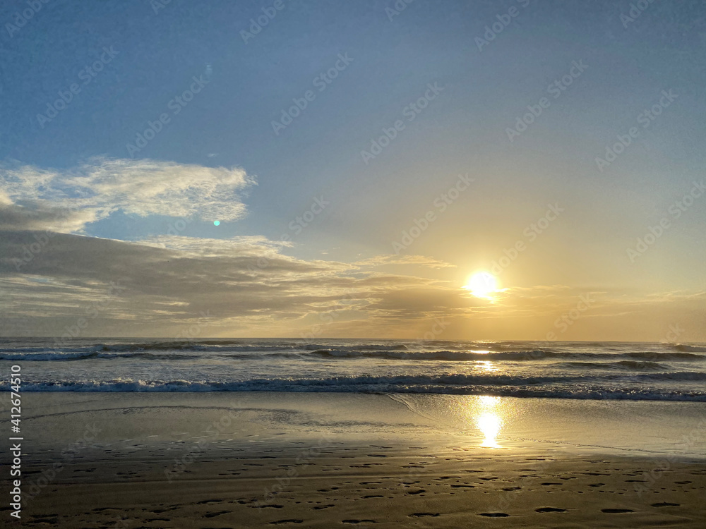 Sunset on Pochomil Beach. #nicaragua #pochomil