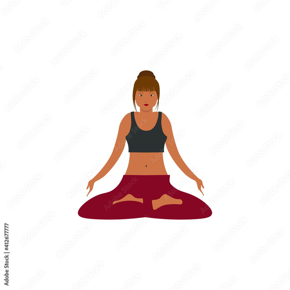 background of woman practicing yoga sitting position background of woman practicing yoga sitting position