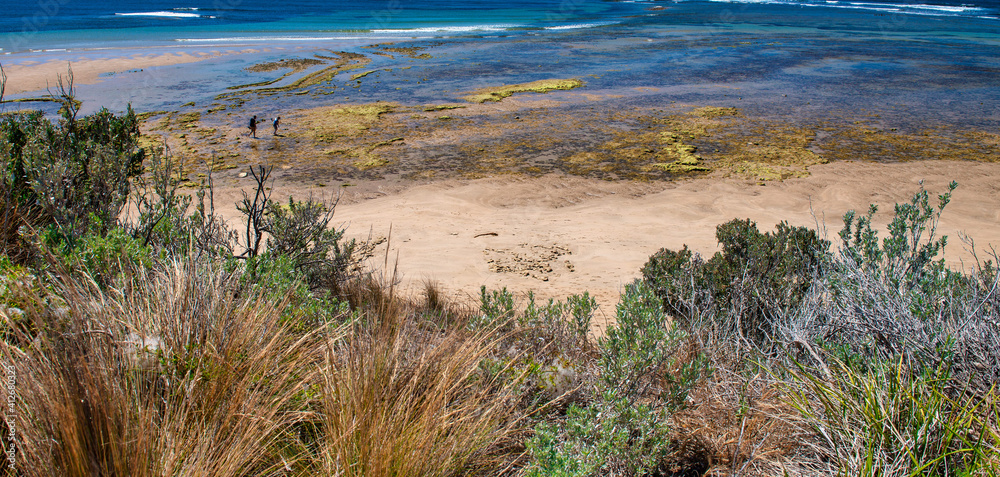 Coastline of the Great Ocean Road near Torquay, Australia Coastline of the Great Ocean Road near Torquay, Australia