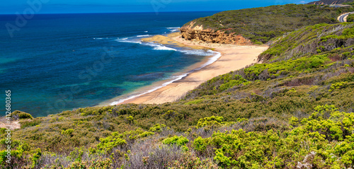 Coastline of Bells Beach along The Great Ocean Road, Victoria - Australia