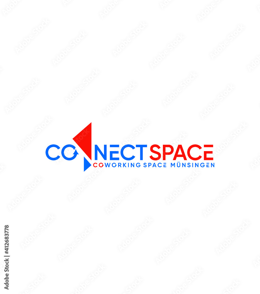 Connect space logo template, Vector logo for business and company identity 