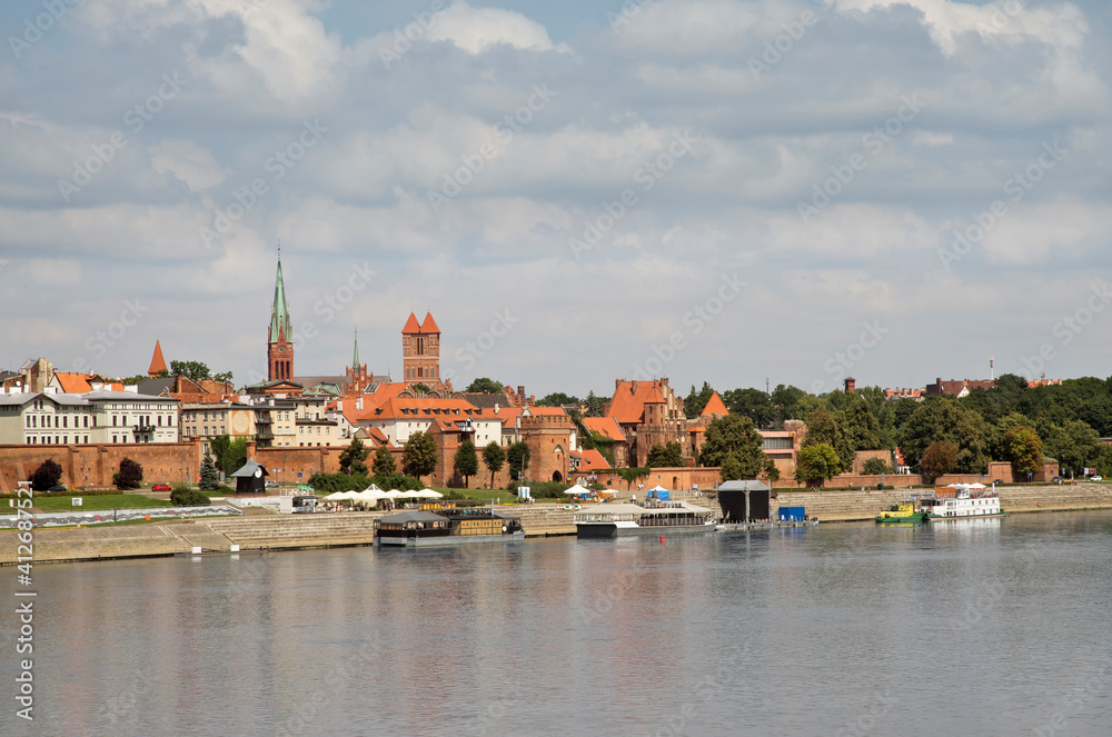 Obraz premium Panoramic view of Torun. Poland