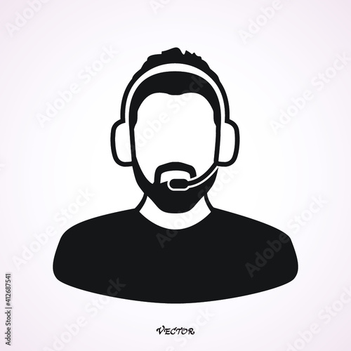 agent, assistant, avatar, business, call, callback, center, chat, communication, consultant, contact, corporate, customer, device, feedback, female, flat, head, headphone, headset, help, hotline, icon © Galatenko