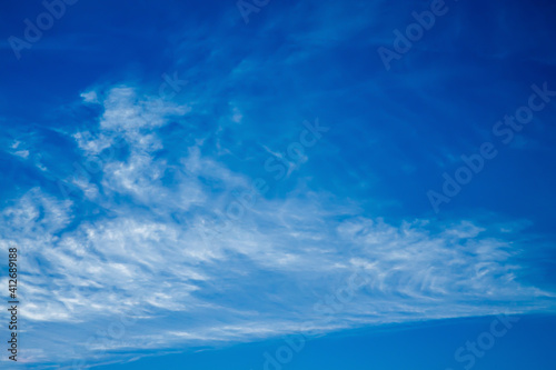 photo of bright blue sky with clouds