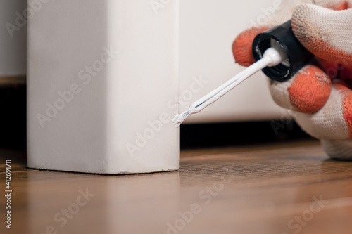 touch-up of chips on furniture, wood restoration