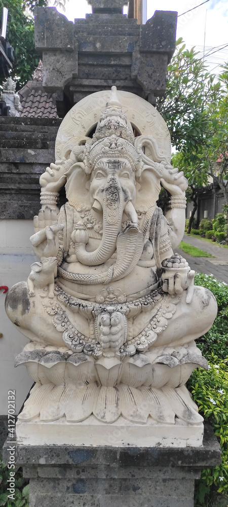 Public Ganesha statue in Sanur Bali