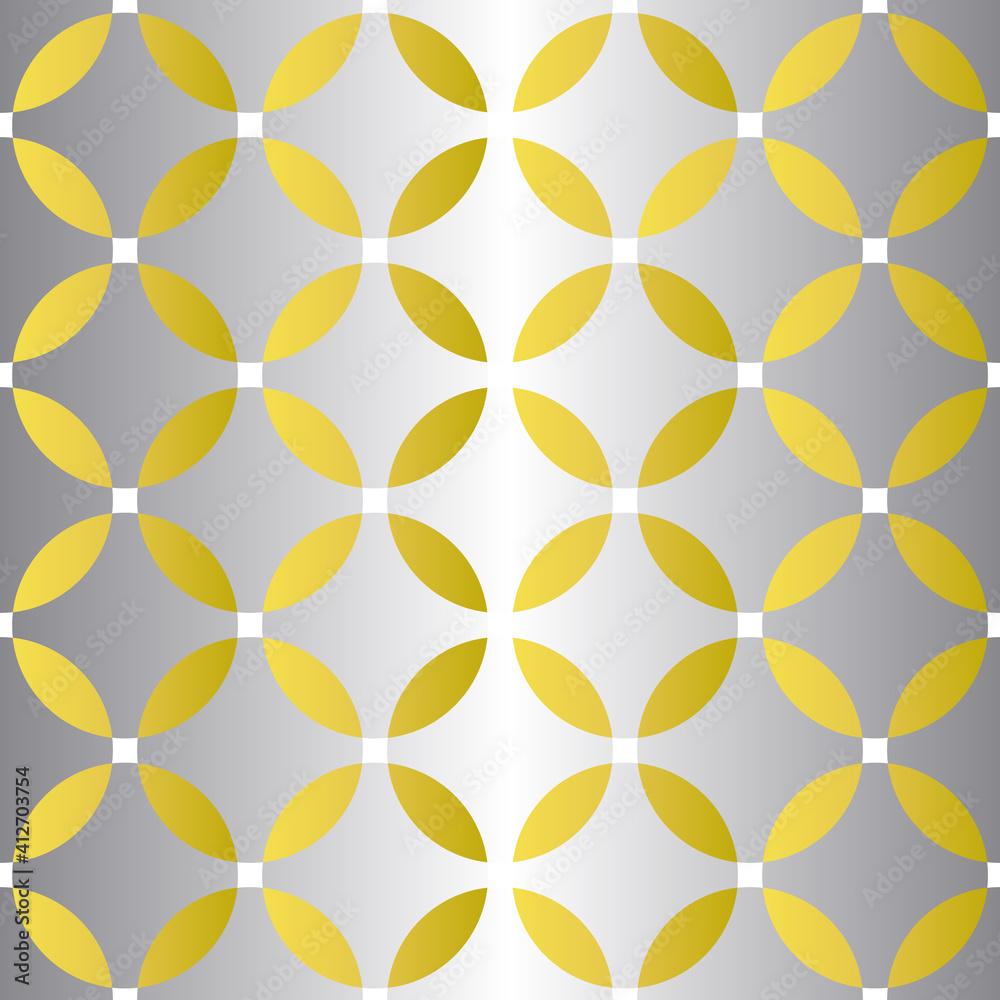 Fototapeta premium Geometrical Golden seamless pattern design