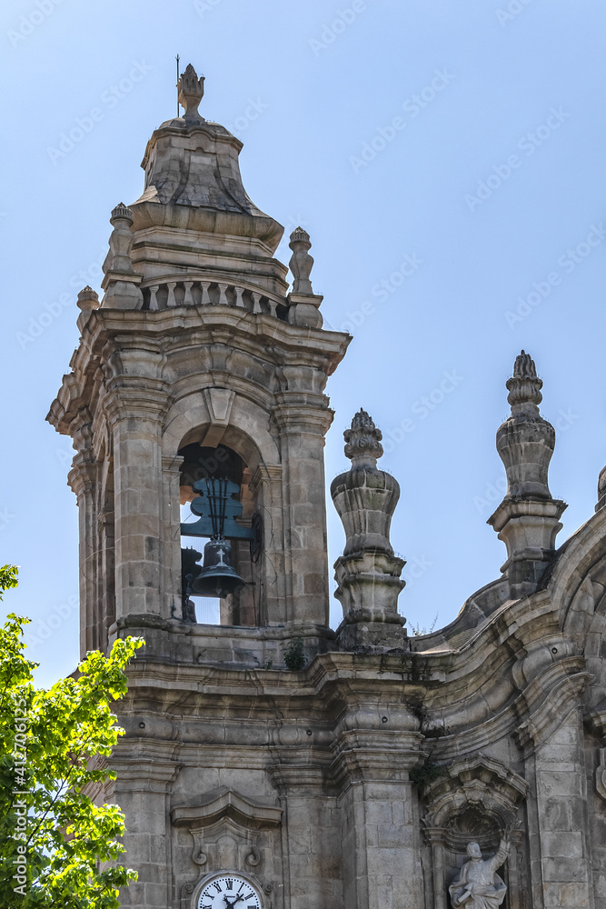 The Convento dos Congregados, also referred to as the Convent of the Congregation of Sao Filipe de Neri - XVIII century baroque Basilica in Braga, Portugal.