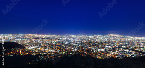 札幌　全景　夜景 photo