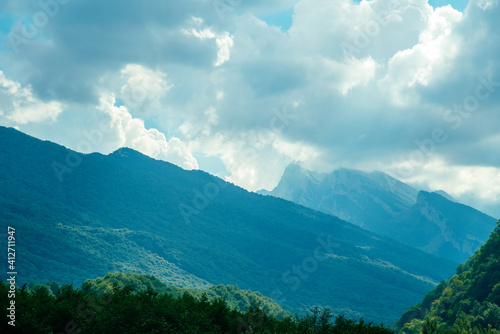 mountain landscape with clouds © Ivan