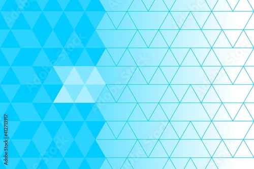 Half screen blue diamond background with nice triangle lines. design suitable for cover, web, card, business, poster, etc.