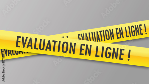 Logo évaluation en ligne.