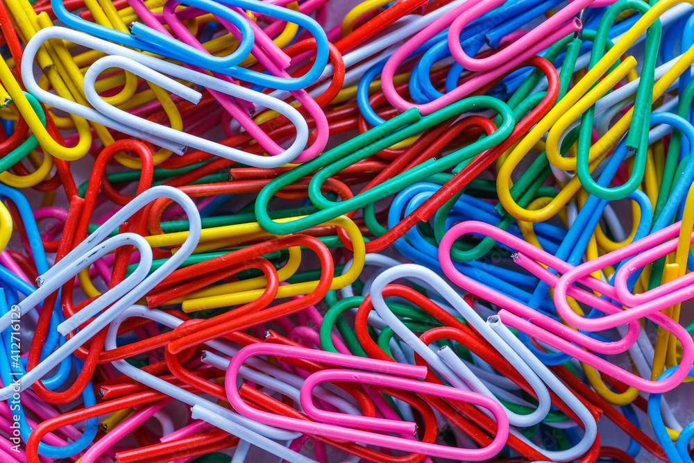 colored paper clips.Conceptual image of education. colored paper clips.Conceptual image of education.