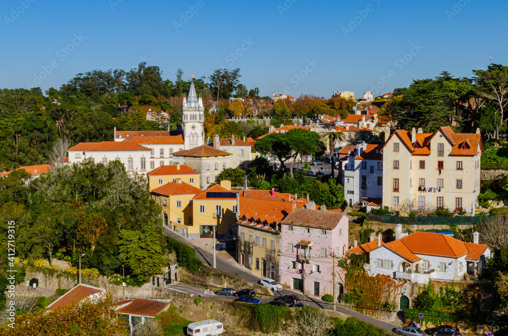 view of the Sintra Old town 