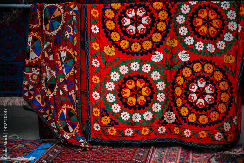 carpets on flea market © Ivan