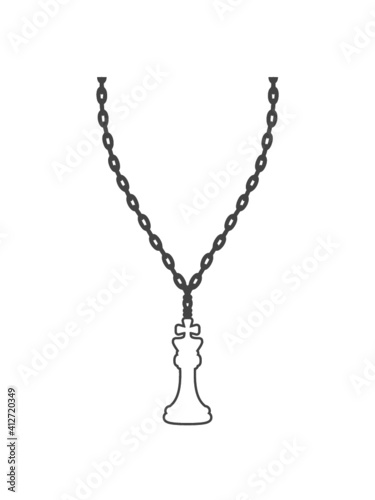 Schmuck Halskette Schach 