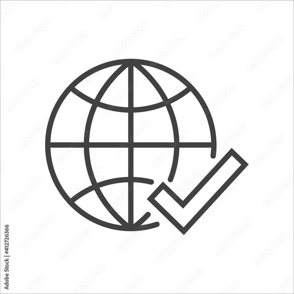 Simple approval related line vector icon It contains icons such as assurance, protection, accepted documents, quality checks.