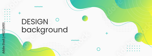 Modern template banner with gradient color.  Abstract background for social media, web sites. 