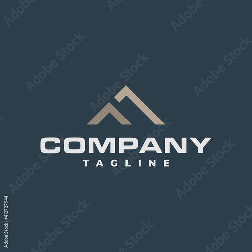 Real estate industry combined logo design and initials FA letters in monogram style.